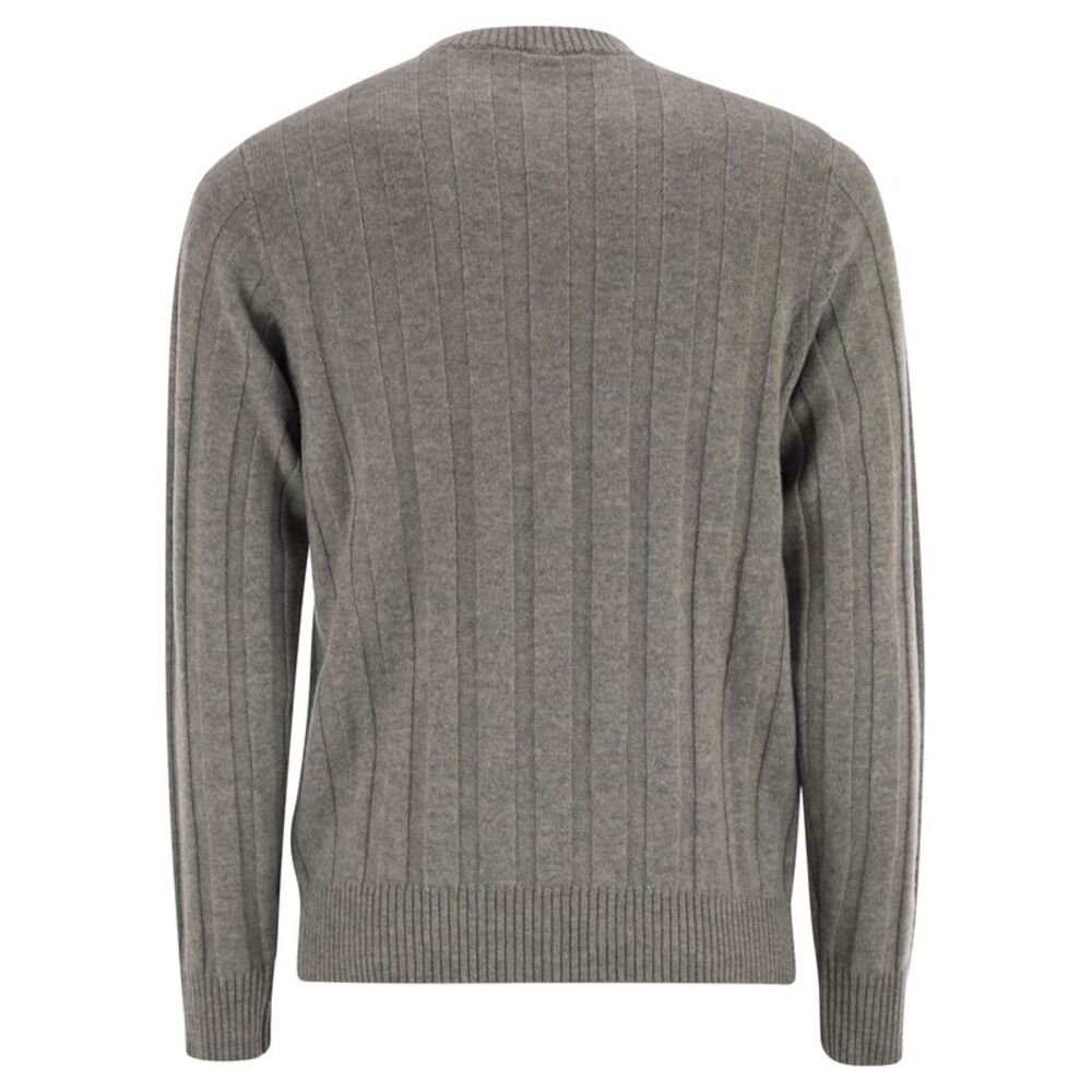 Peserico Men Wool And Cashmere Ribbed Jumper - Picture 2 of 4